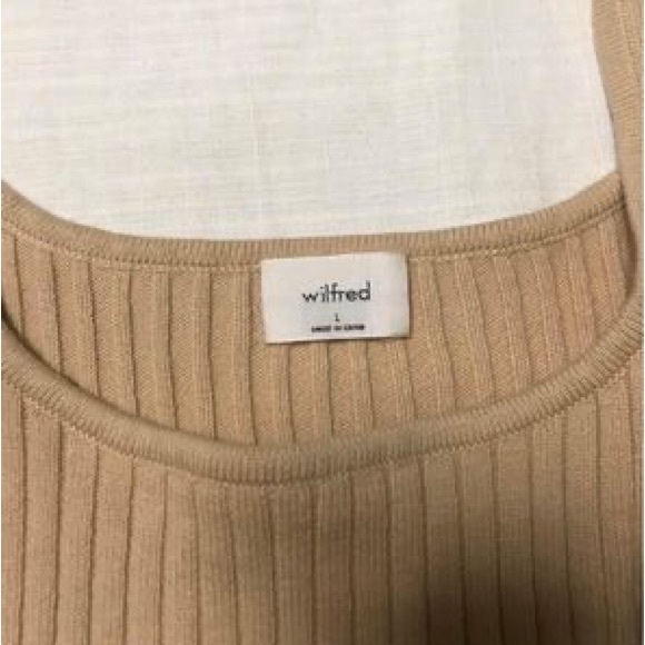 Large Manila Sweater Tank from Wilfred in Flax Beige - Picture 3 of 9